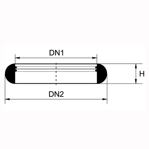 Схема Уплотнение для гофрированной подъёмной трубы, тип 315